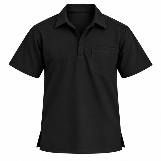 Urban Collar Scrub Top Men