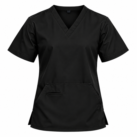 Pouch Pocket Scrub Top Men