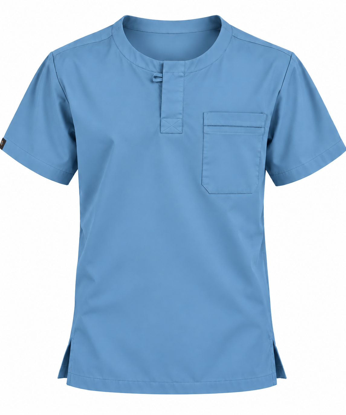 Front Placket Scrub Top Men