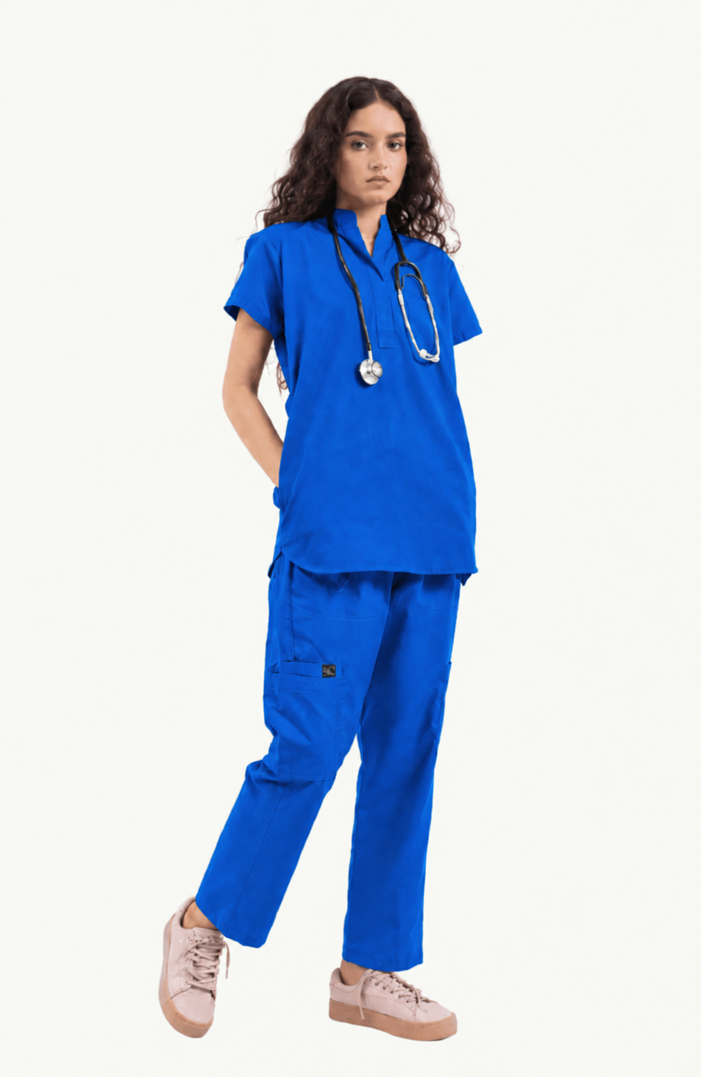 Women's Front Placket Medical Scrub Set