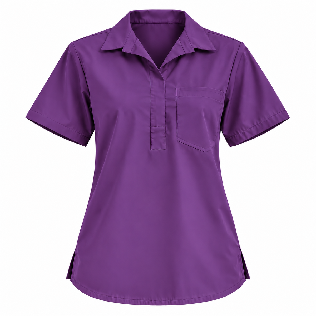 Femme Collar Scrub Top