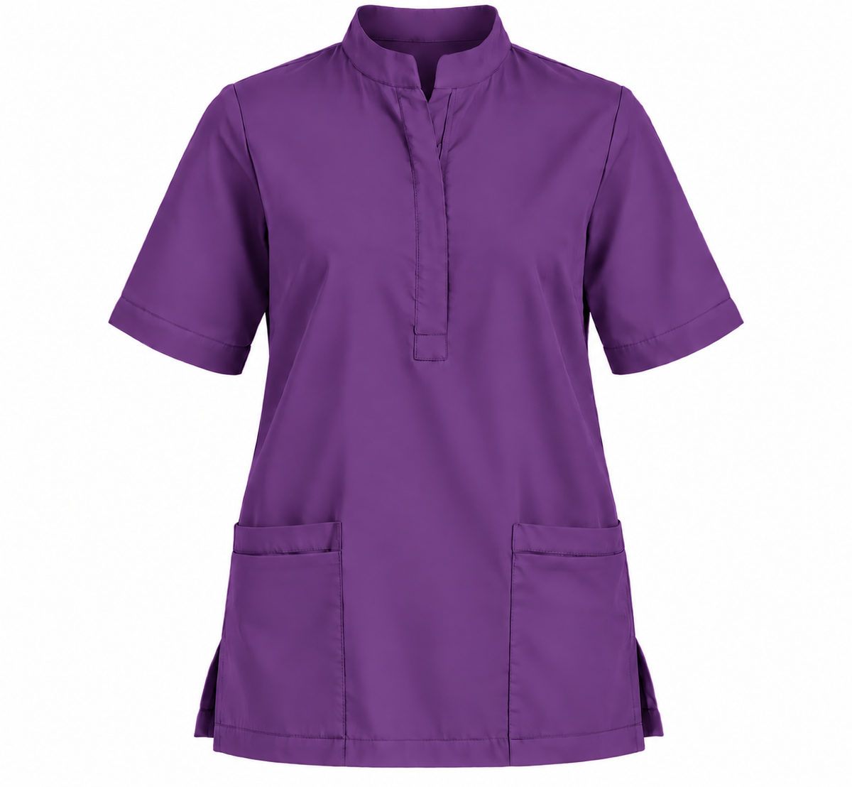Placket Zip Scrub Top