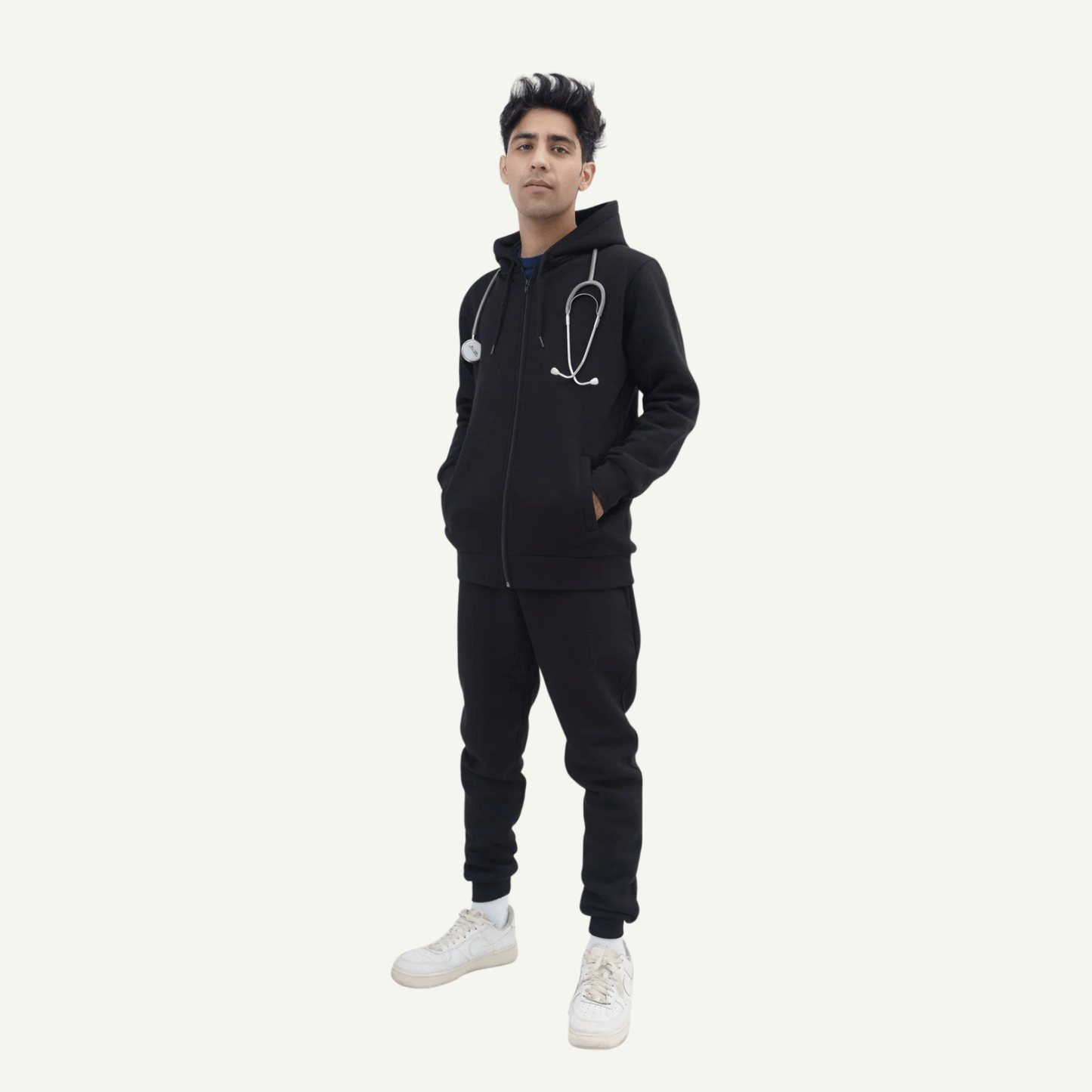 Essential Hoodie - Black - dr.stitchess