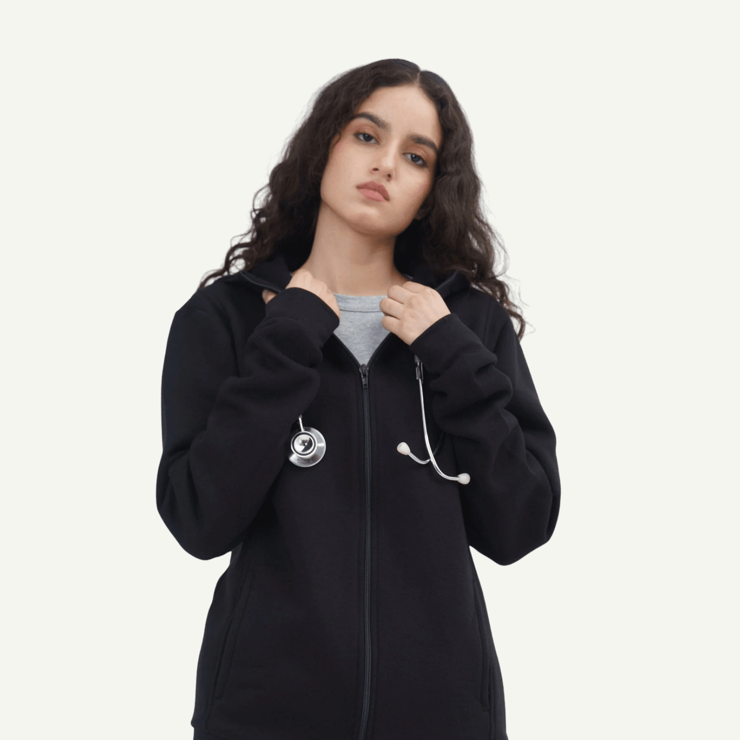 Essential Hoodie - Black - dr.stitchess