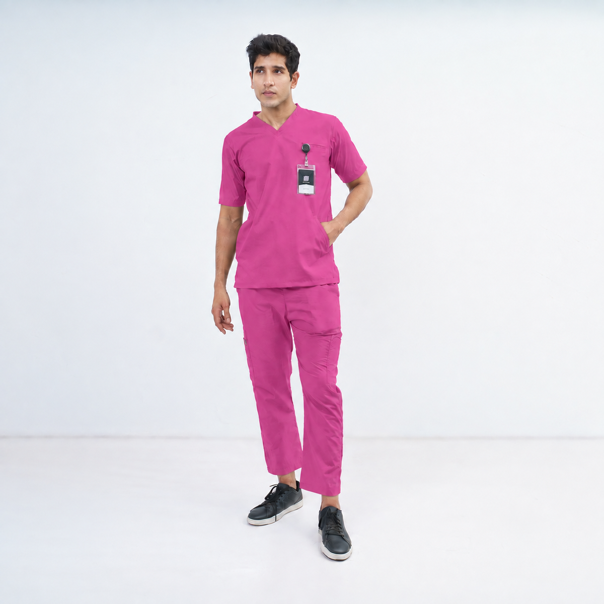 Men's Kangaroo Pocket Medical Scrub Set