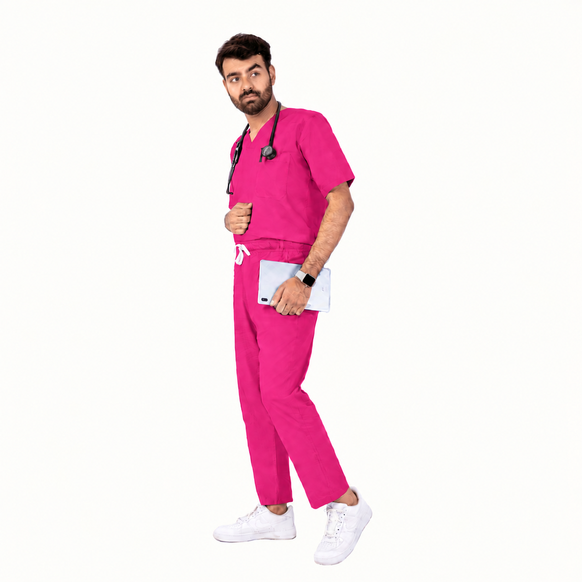 Men's Classic One-Pocket Medical Scrub Set