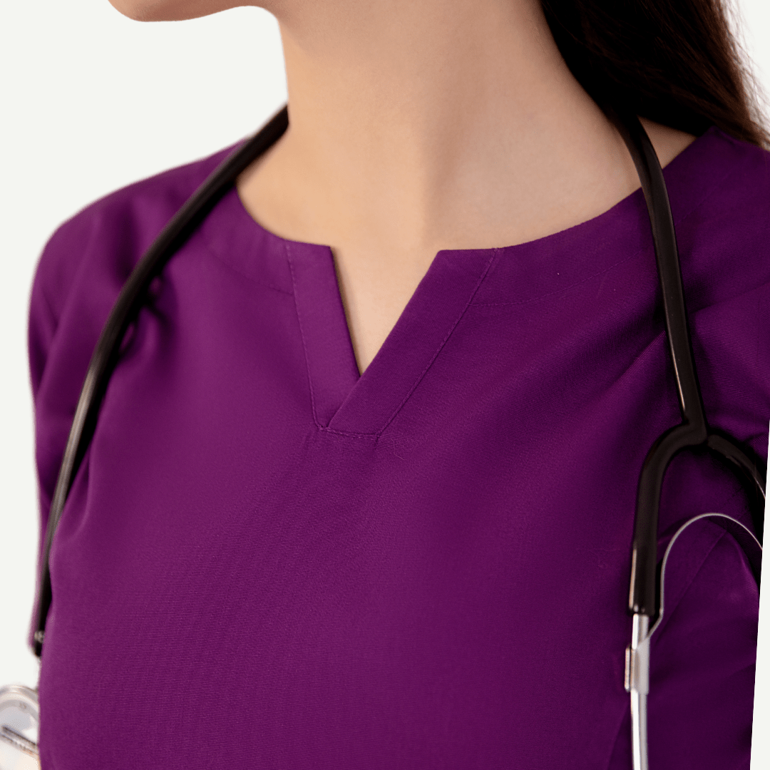 Round Neckline Scrub Set - dr.stitchess