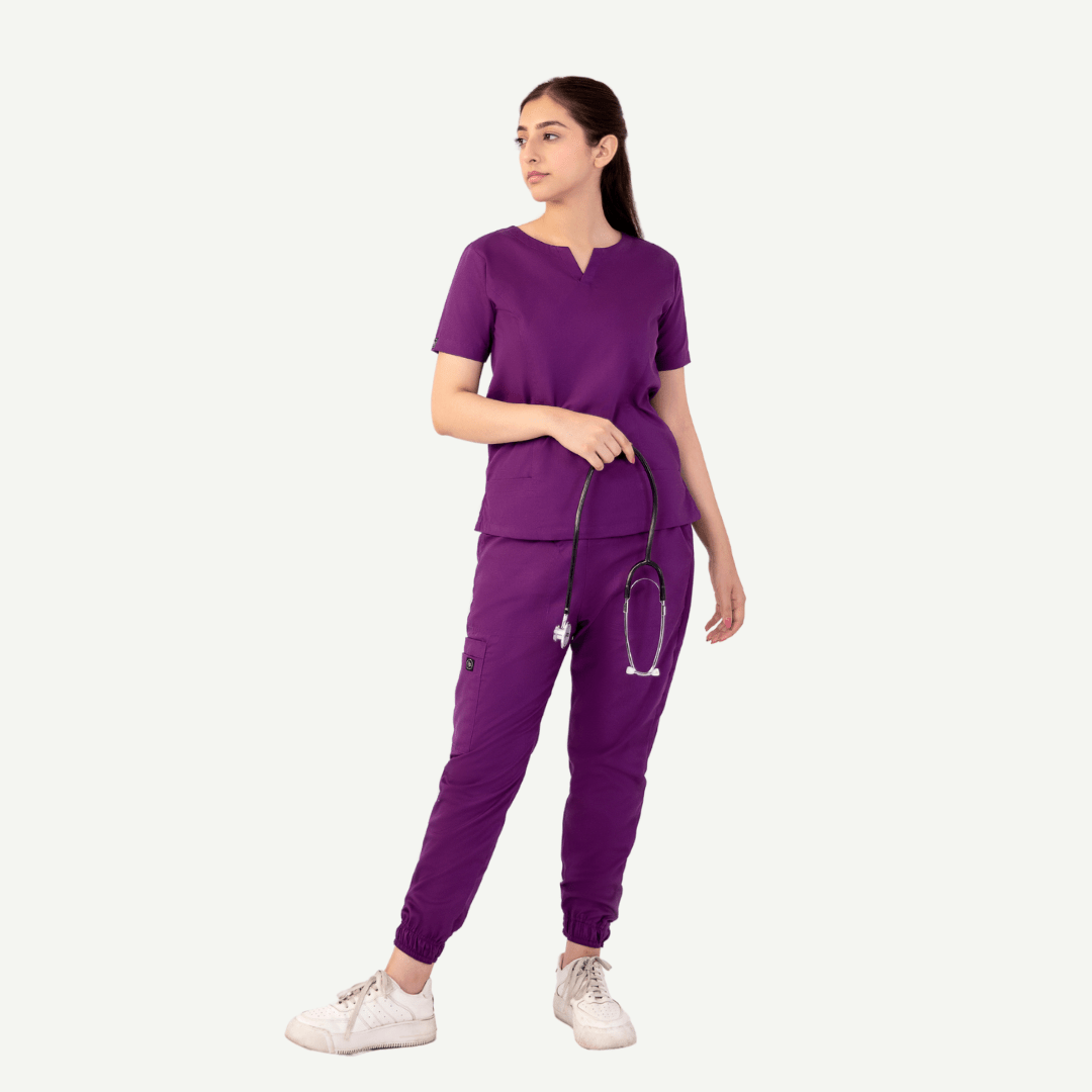 Round Neckline Scrub Set - dr.stitchess