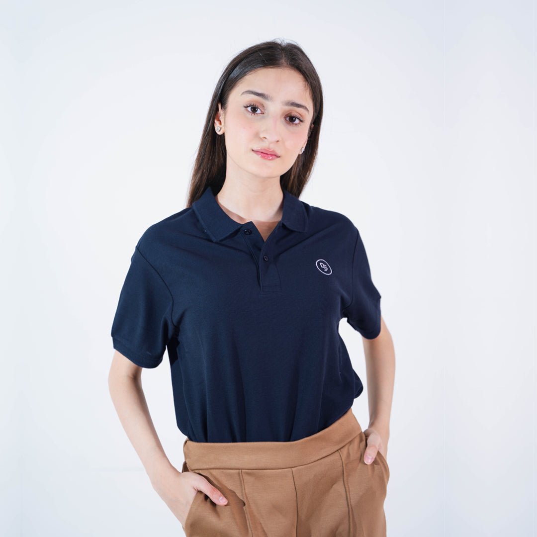 Unisex Polo Shirt - Navy - dr.stitchess