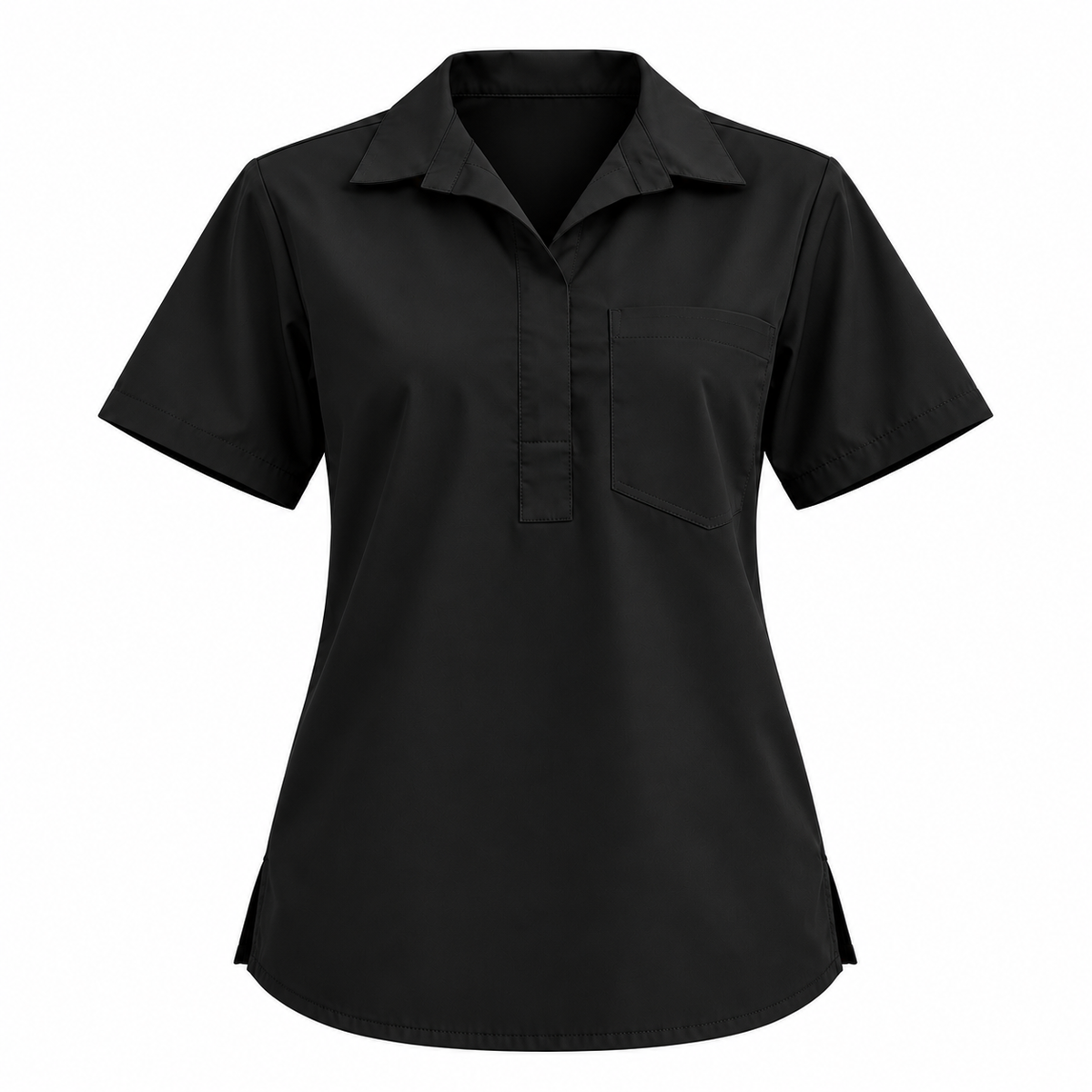Femme Collar Scrub Top
