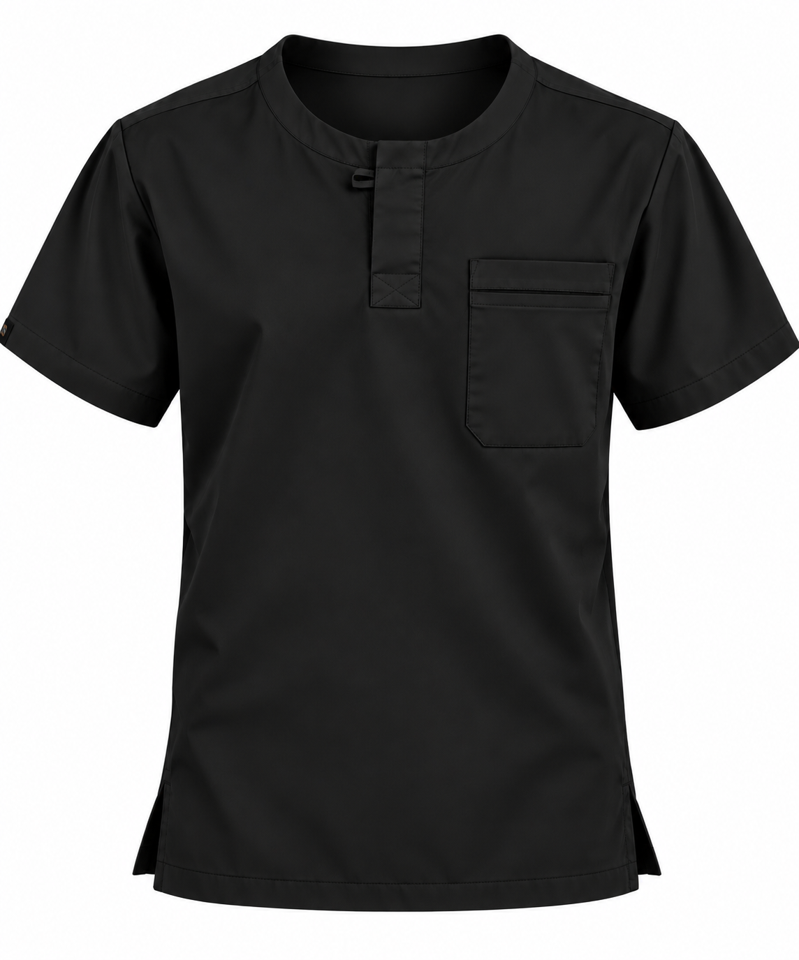 Front Placket Scrub Top Men