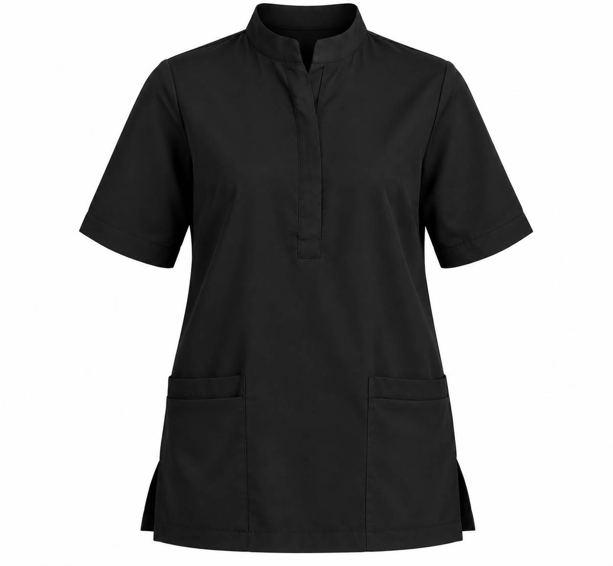 Placket Zip Scrub Top