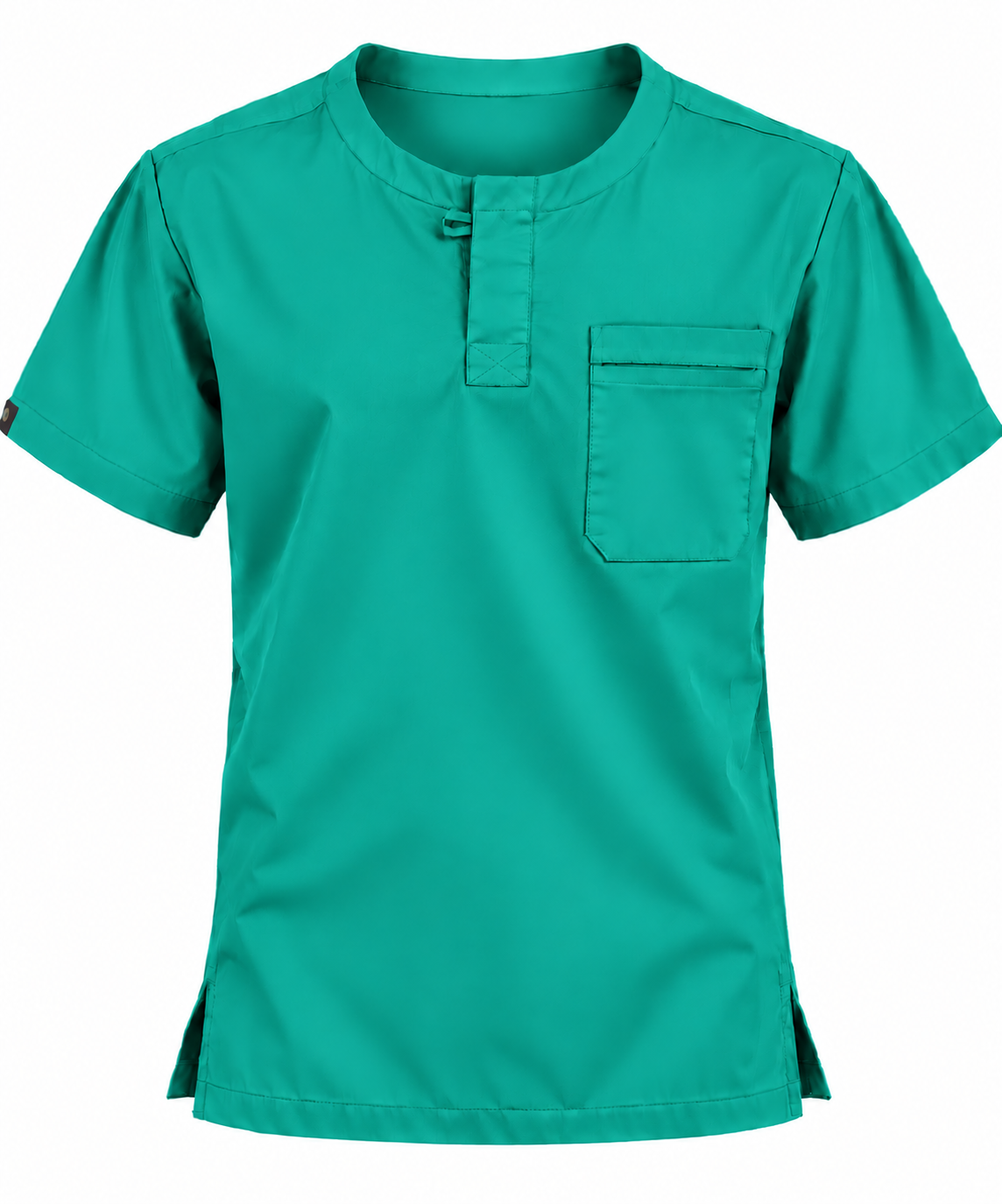 Front Placket Scrub Top Men