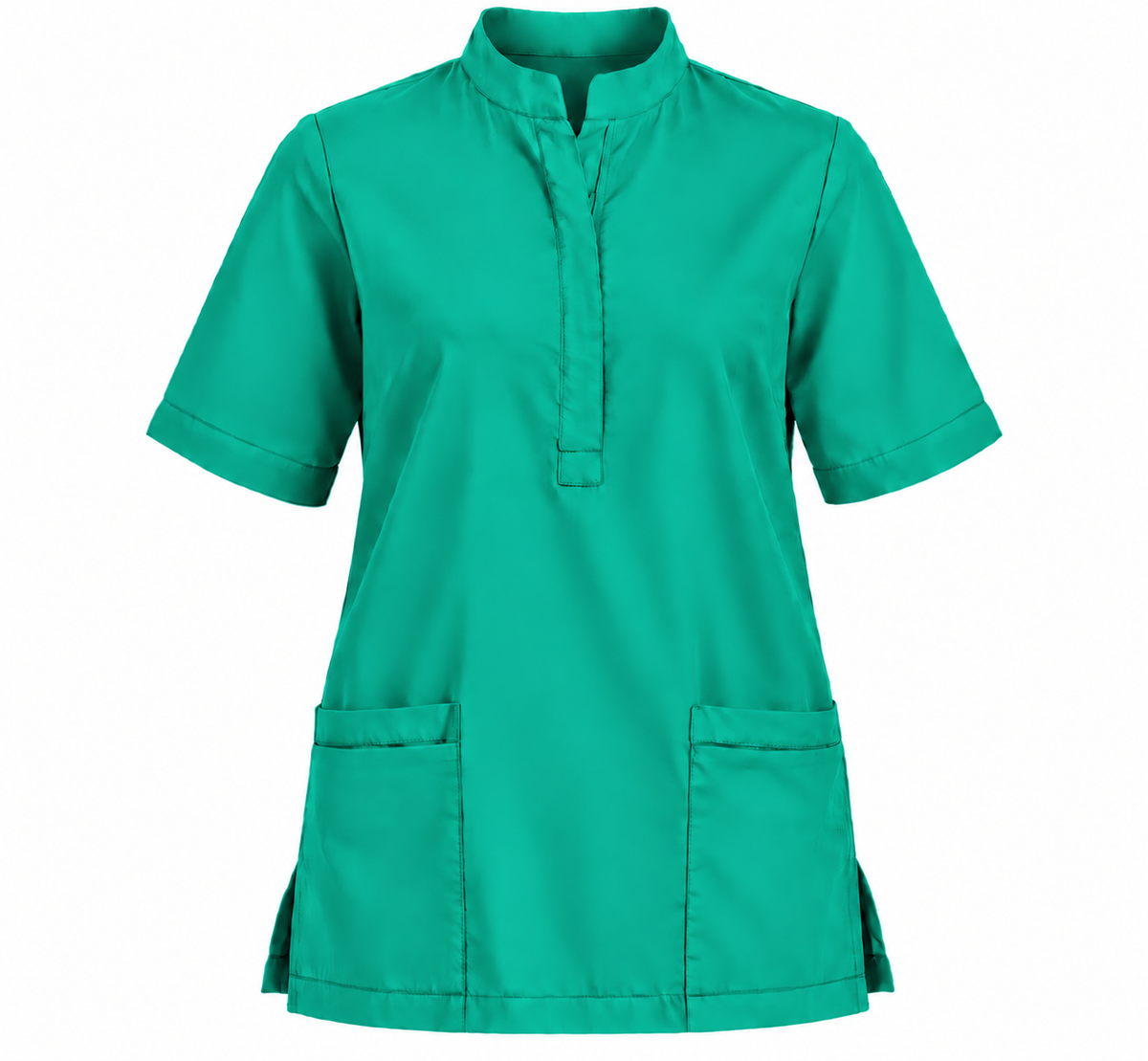 Placket Zip Scrub Top