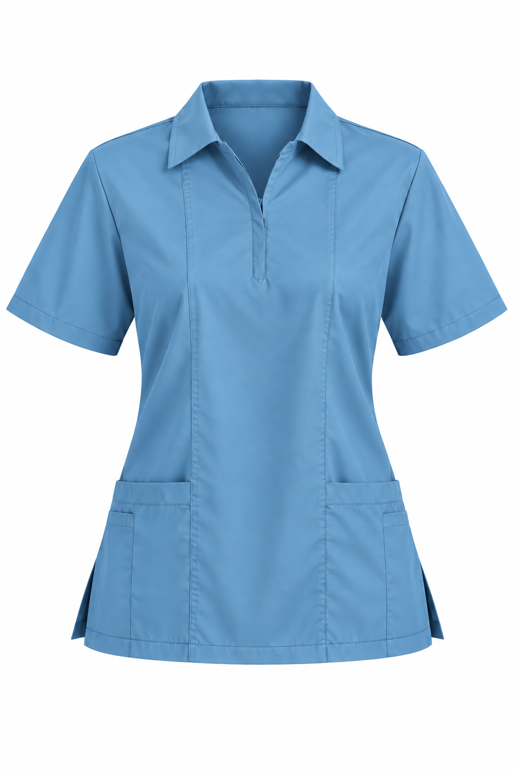 Zip Collar Scrub Top