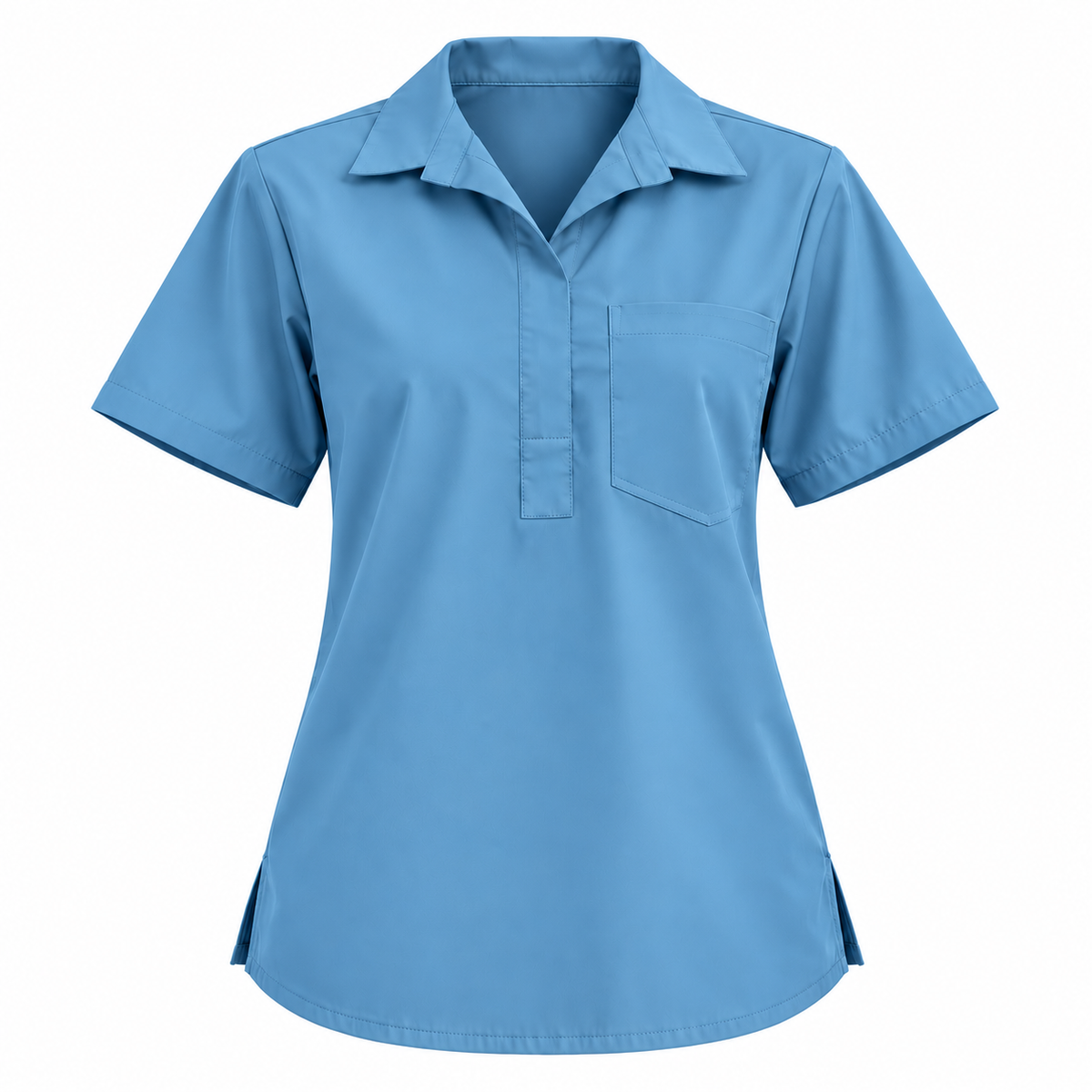 Femme Collar Scrub Top