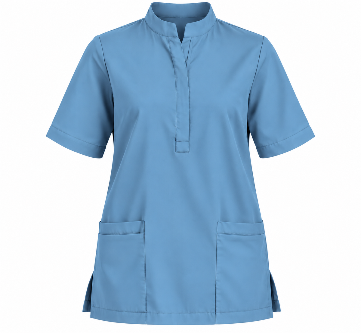 Placket Zip Scrub Top