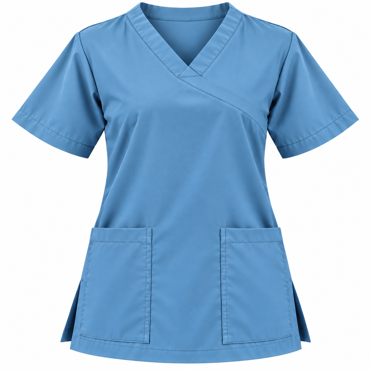 Extended V Neckline Scrub Top