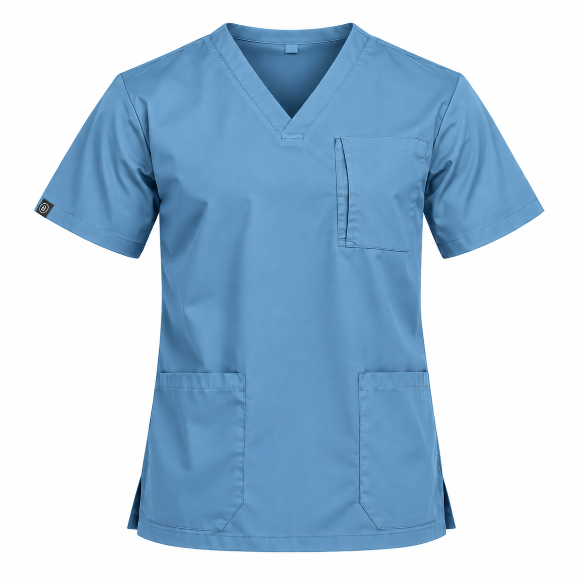 Tri Pocket Zip Scrub Top Men