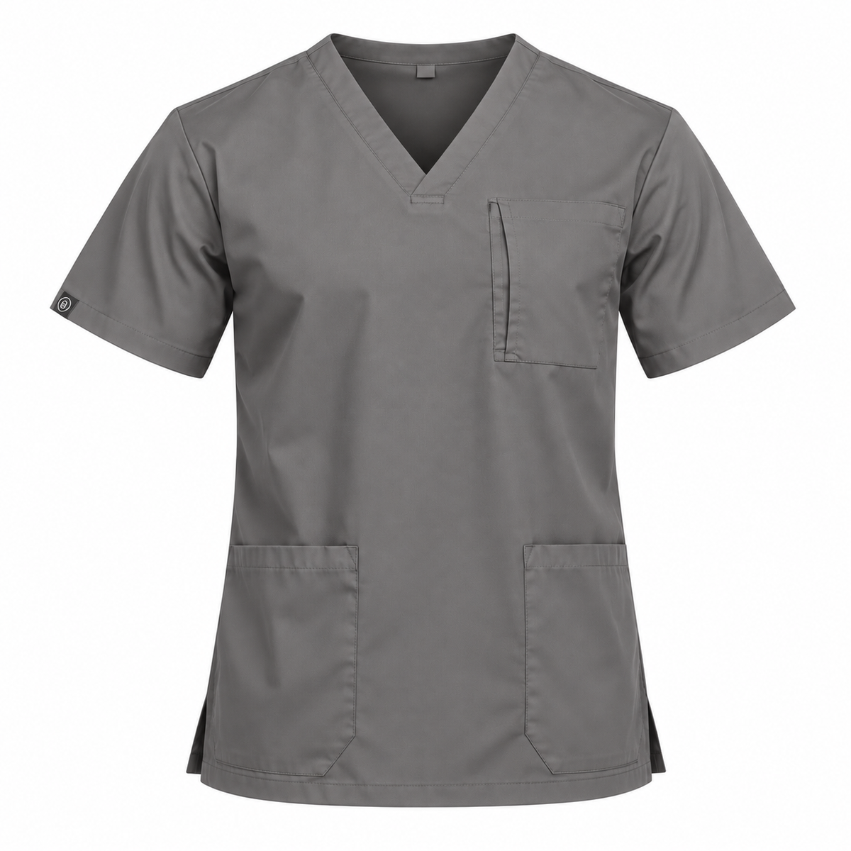 Tri Pocket Zip Scrub Top Men