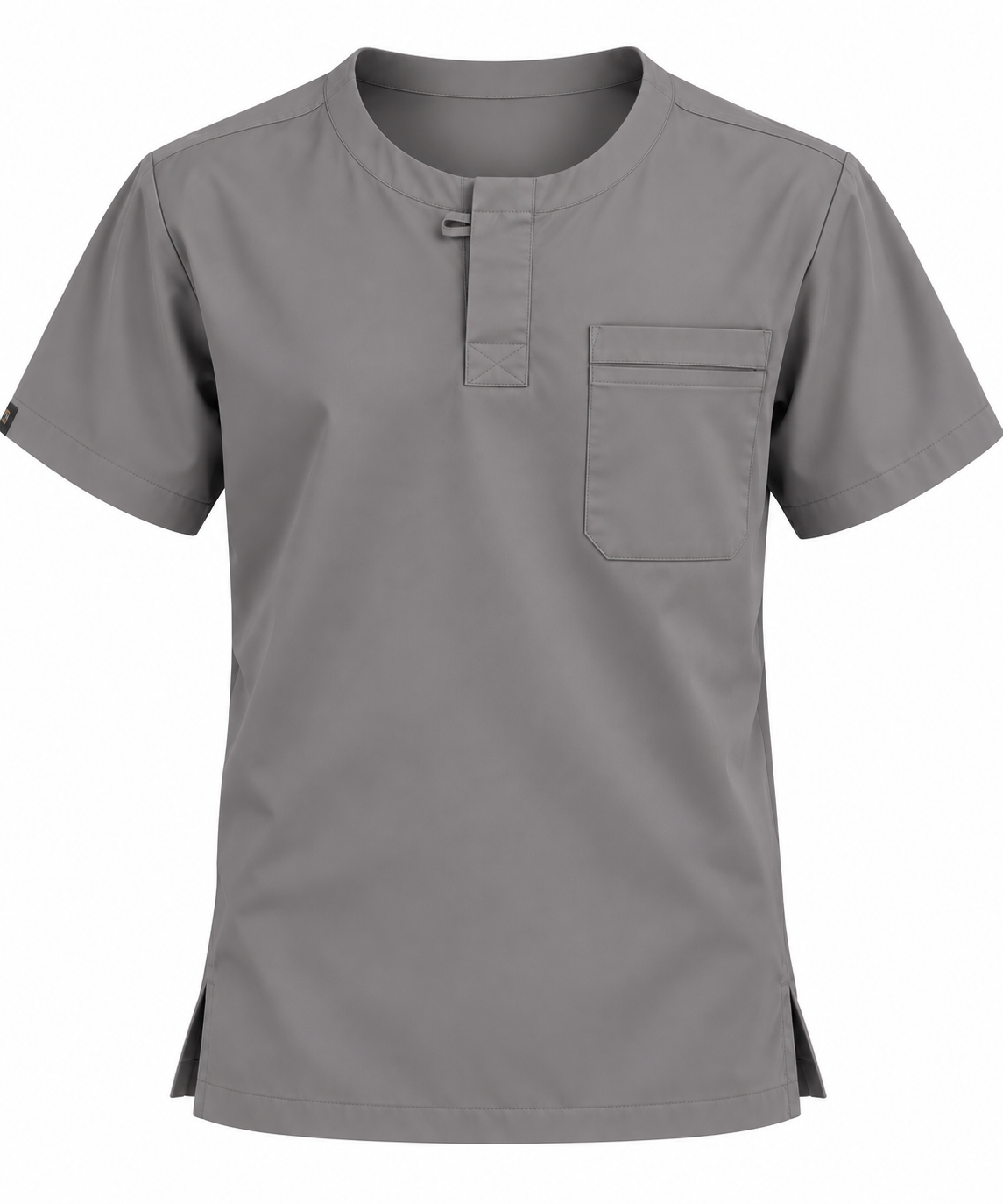 Front Placket Scrub Top Men
