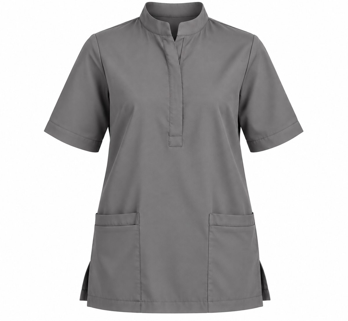 Placket Zip Scrub Top