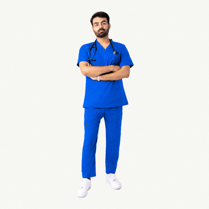 Men's Pen-Pocket Medical Scrub Set