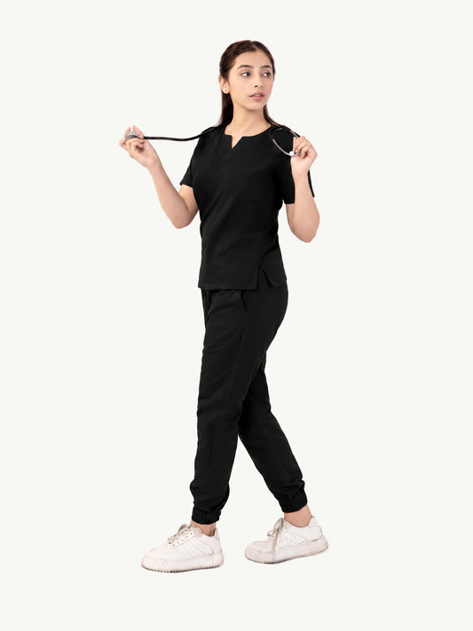 Round Neckline Scrub Set