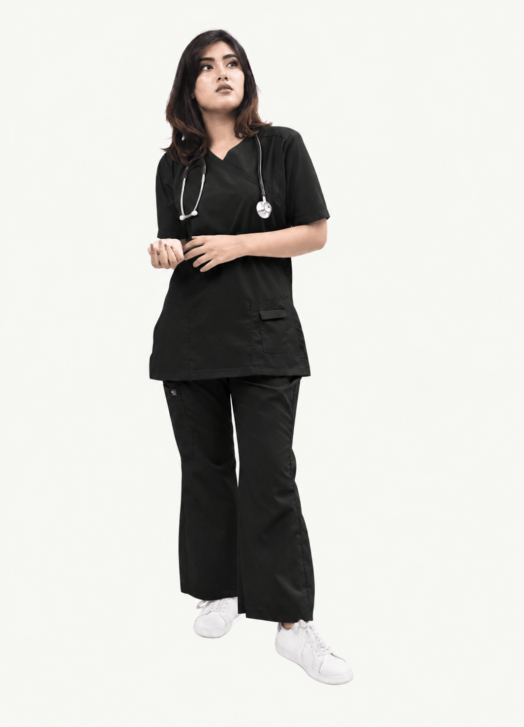 Female Kangroo Pocket Scrub Set