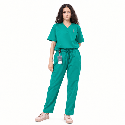 Women's Tri-Pocket Medical Scrub Set