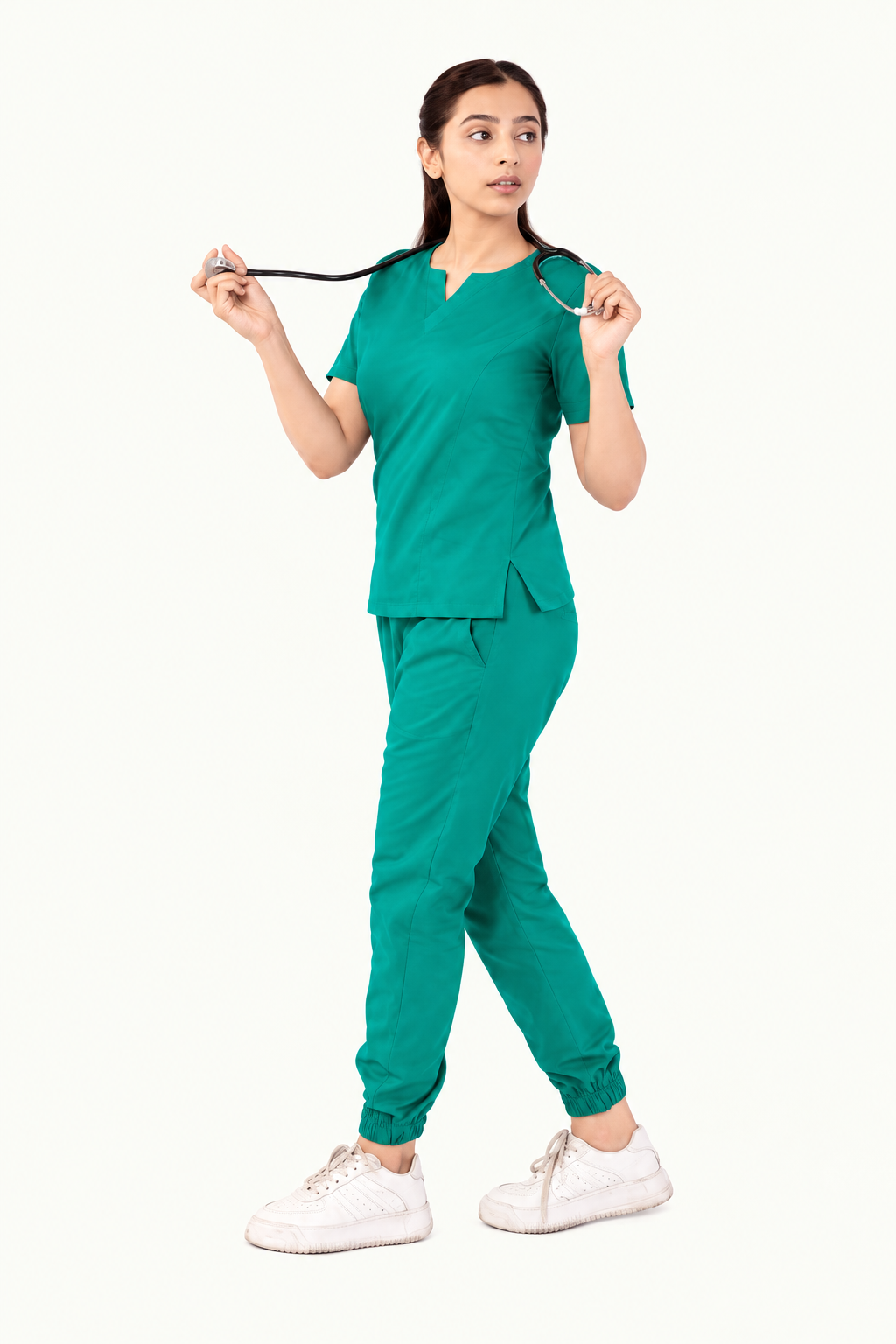 Round Neckline Scrub Set