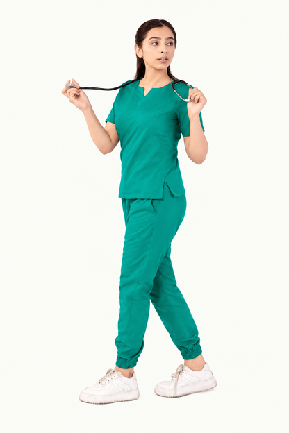 Round Neckline Scrub Set