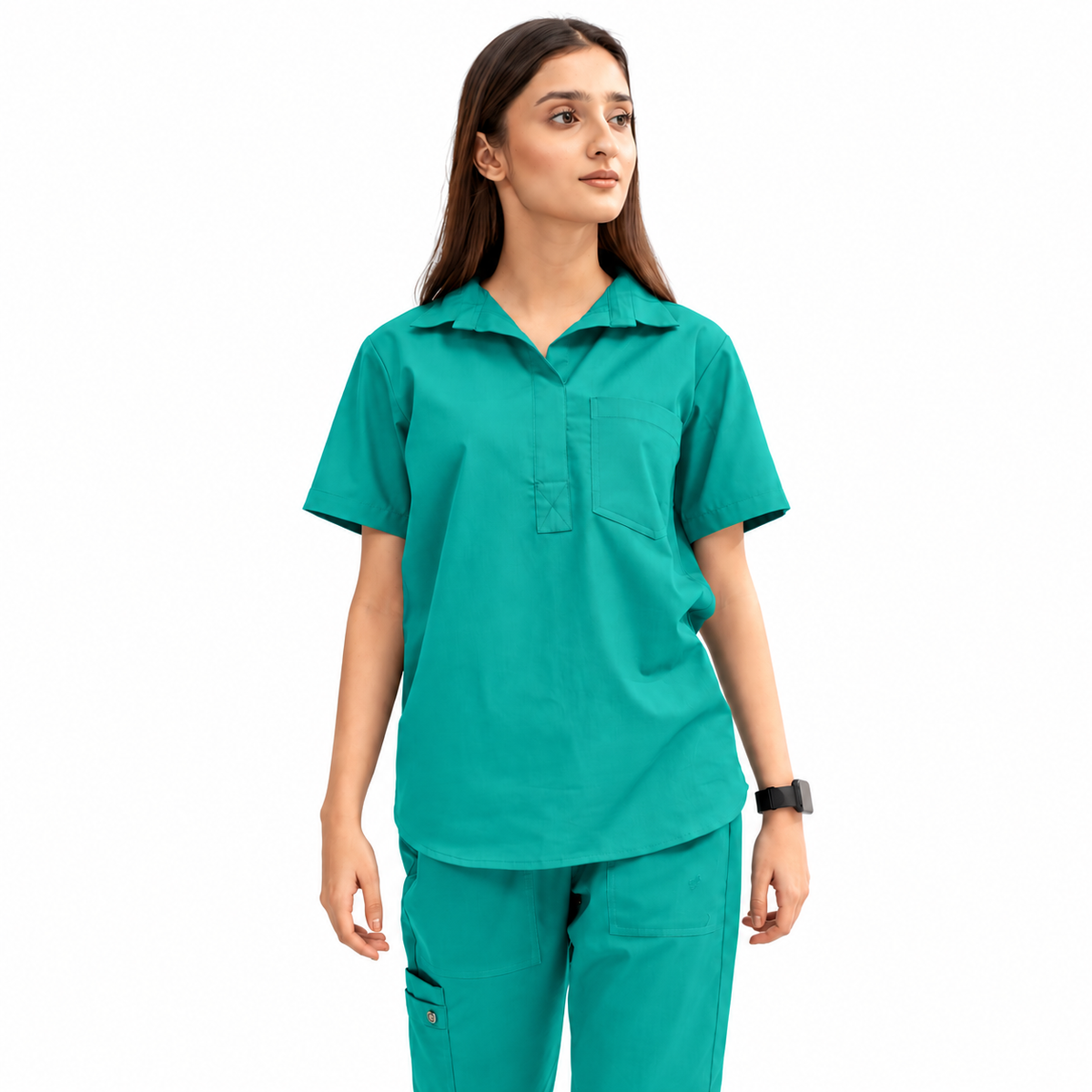 Women's Femme Collar Medical Scrub Set