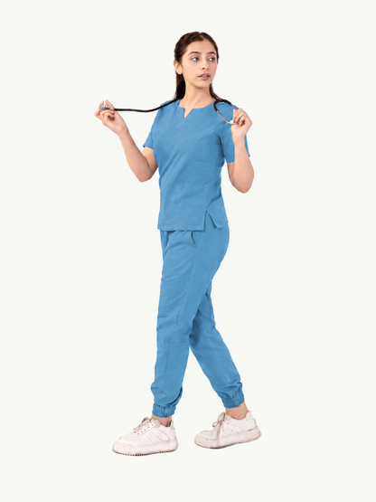 Round Neckline Scrub Set