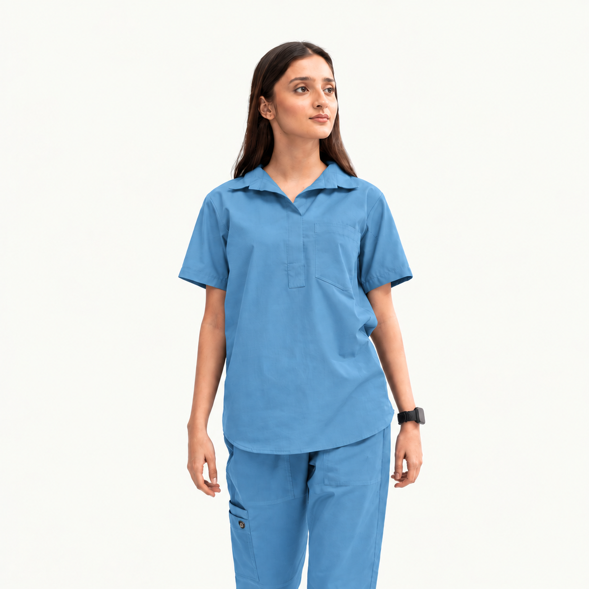 Women's Femme Collar Medical Scrub Set