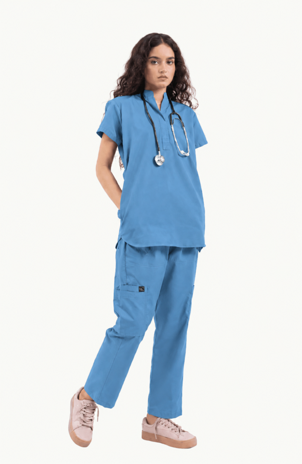 Women's Front Placket Medical Scrub Set