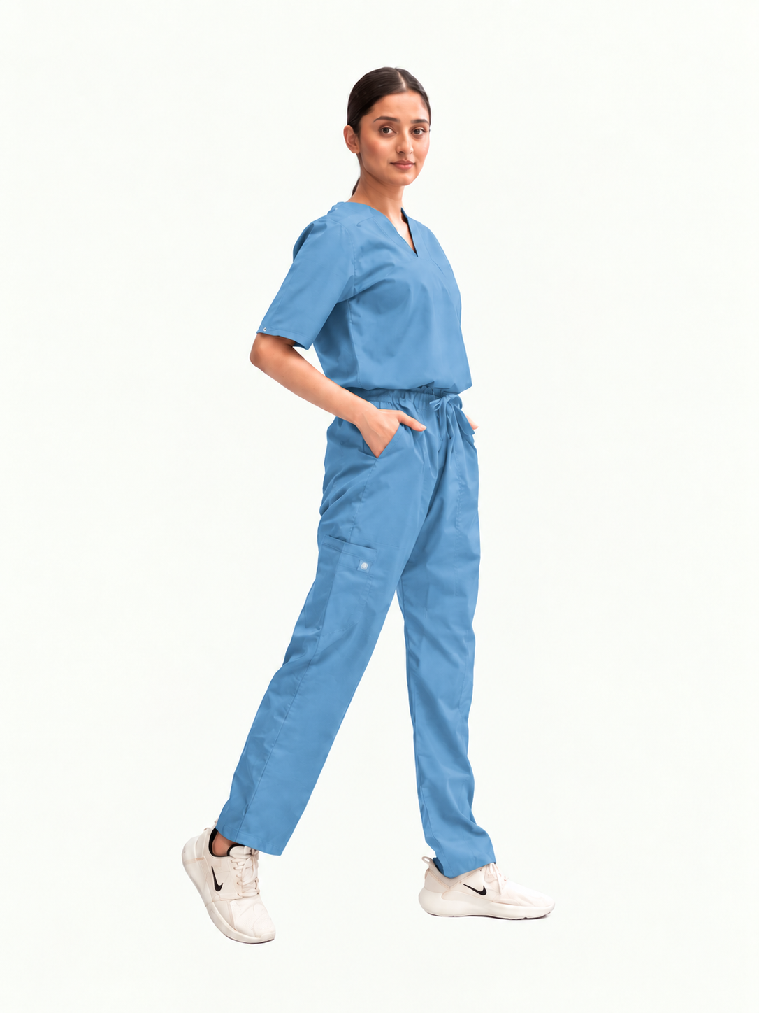 Women's Classic One-Pocket Medical Scrub Set