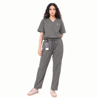 Women's Tri-Pocket Medical Scrub Set
