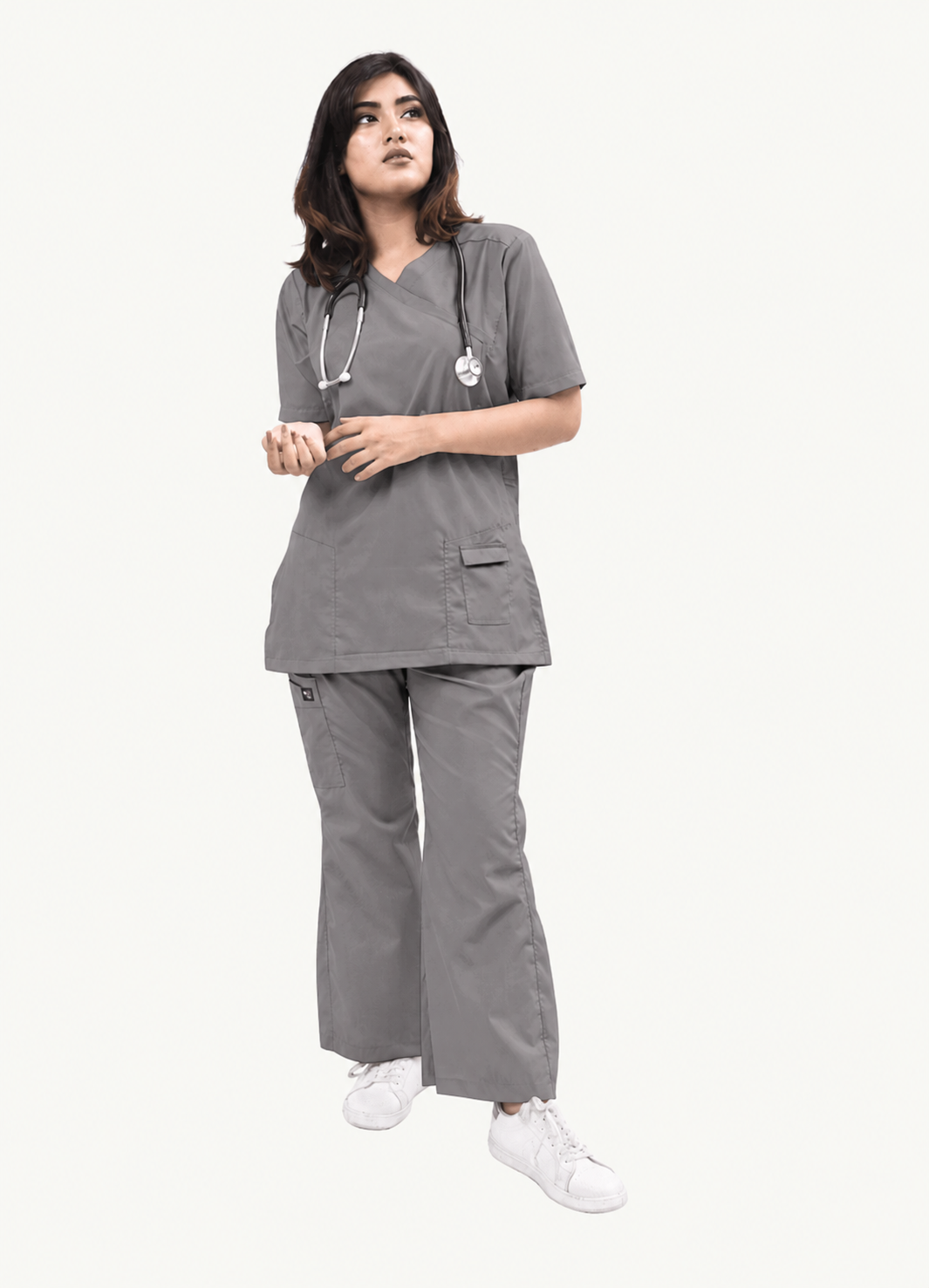 Female Kangroo Pocket Scrub Set