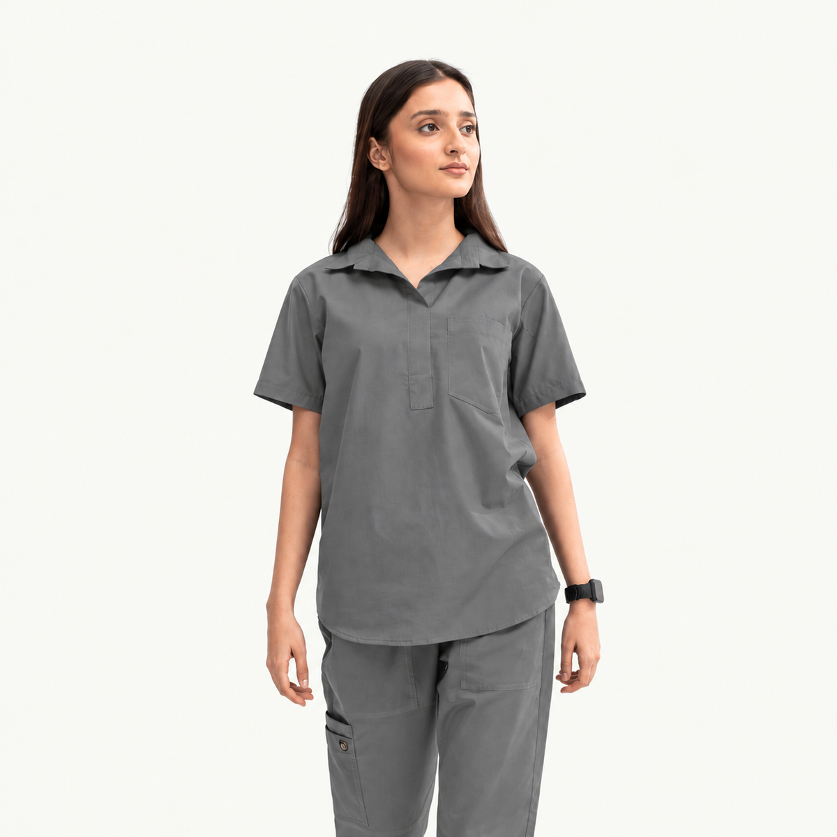Women's Femme Collar Medical Scrub Set