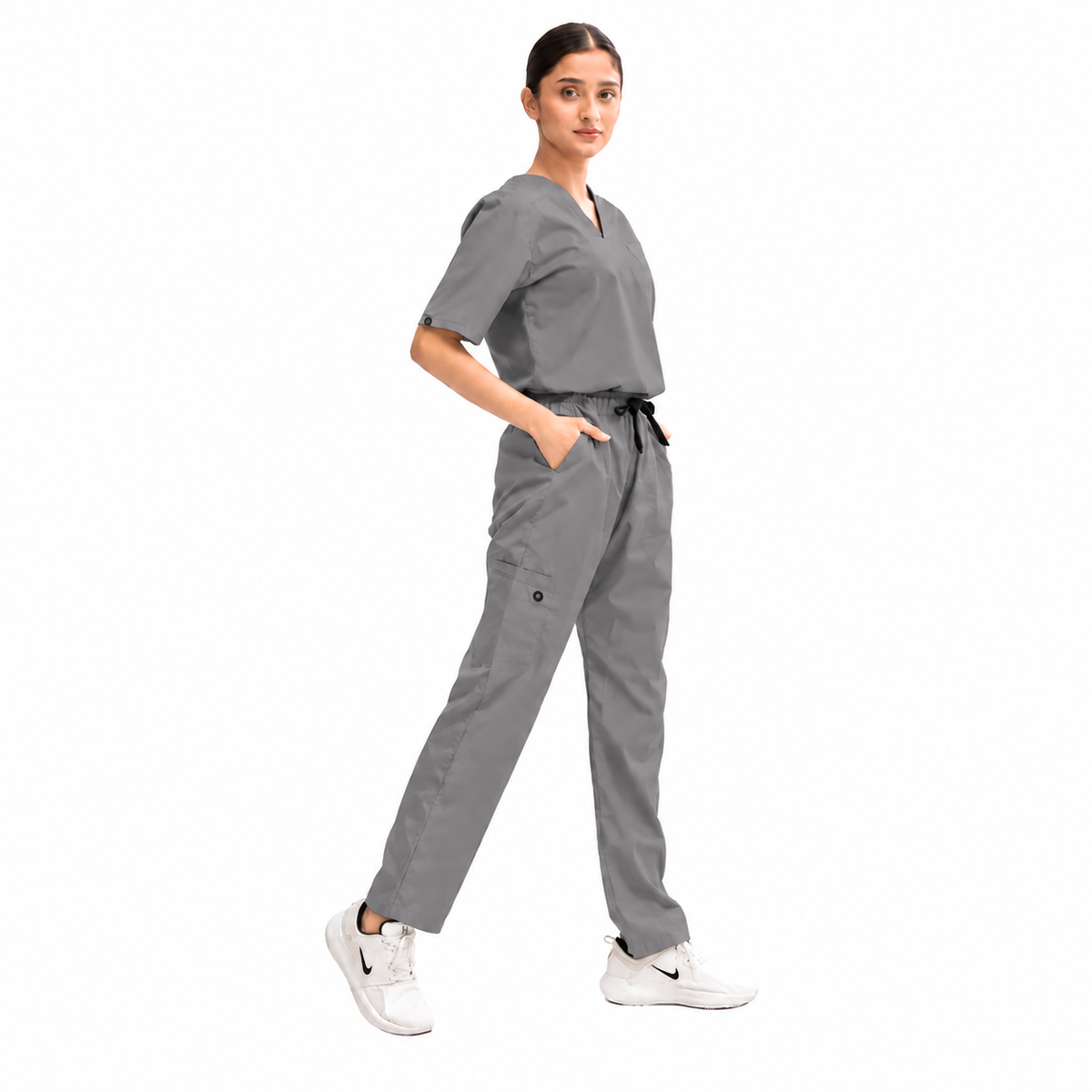 Women's Classic One-Pocket Medical Scrub Set