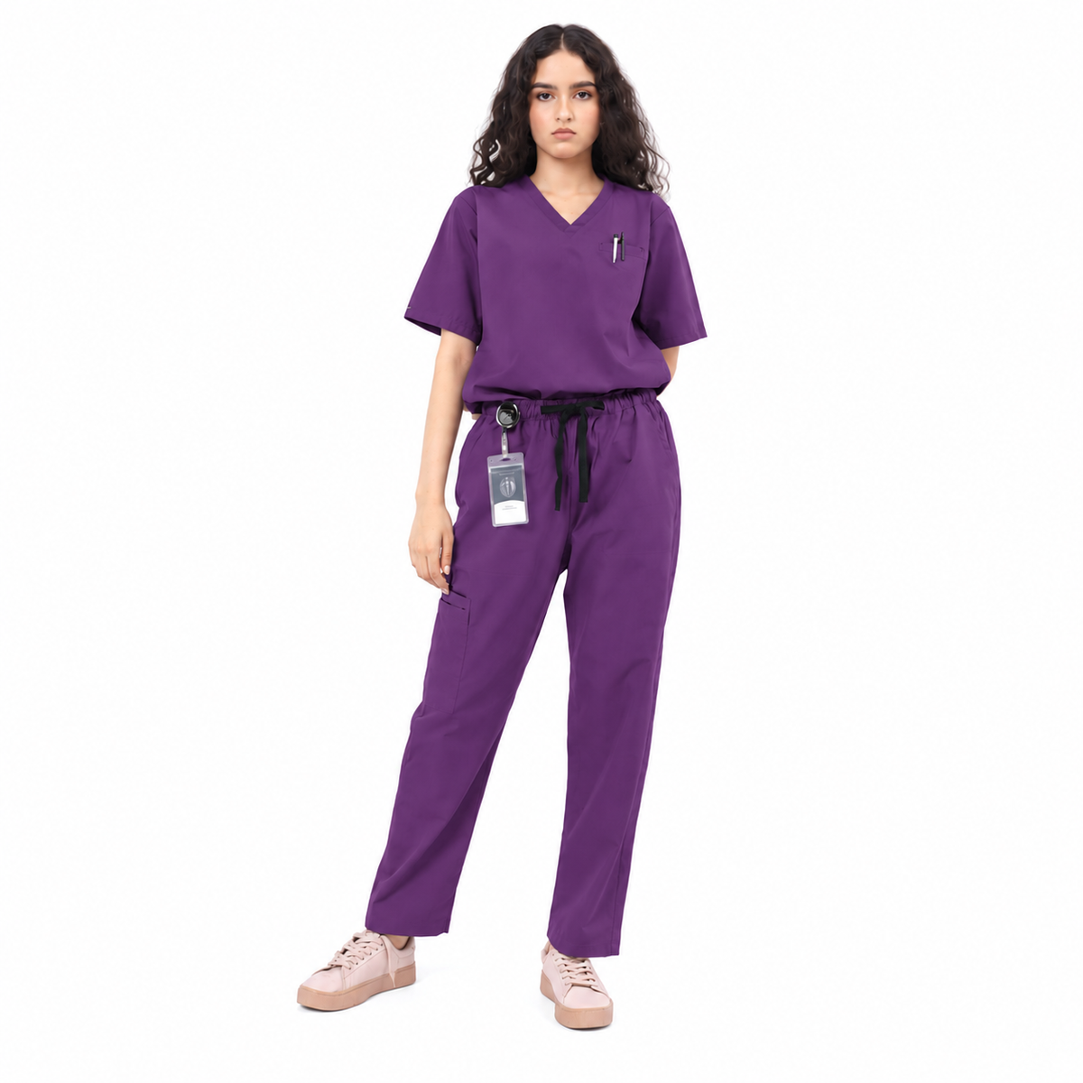 Women's Tri-Pocket Medical Scrub Set