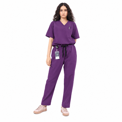 Women's Tri-Pocket Medical Scrub Set