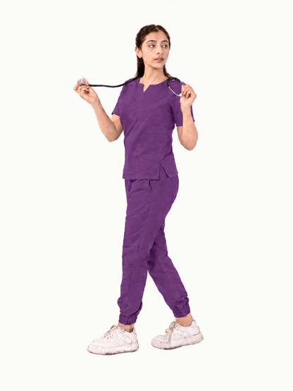 Round Neckline Scrub Set