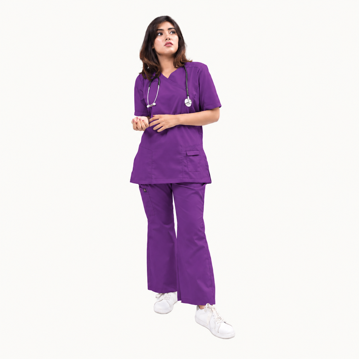 Female Kangroo Pocket Scrub Set