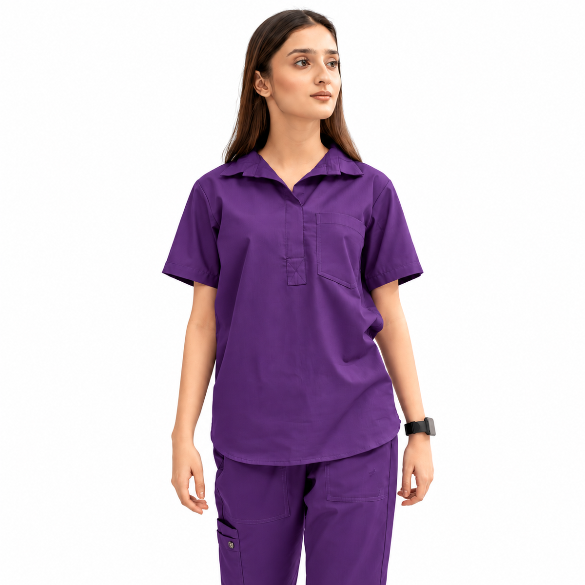 Women's Femme Collar Medical Scrub Set