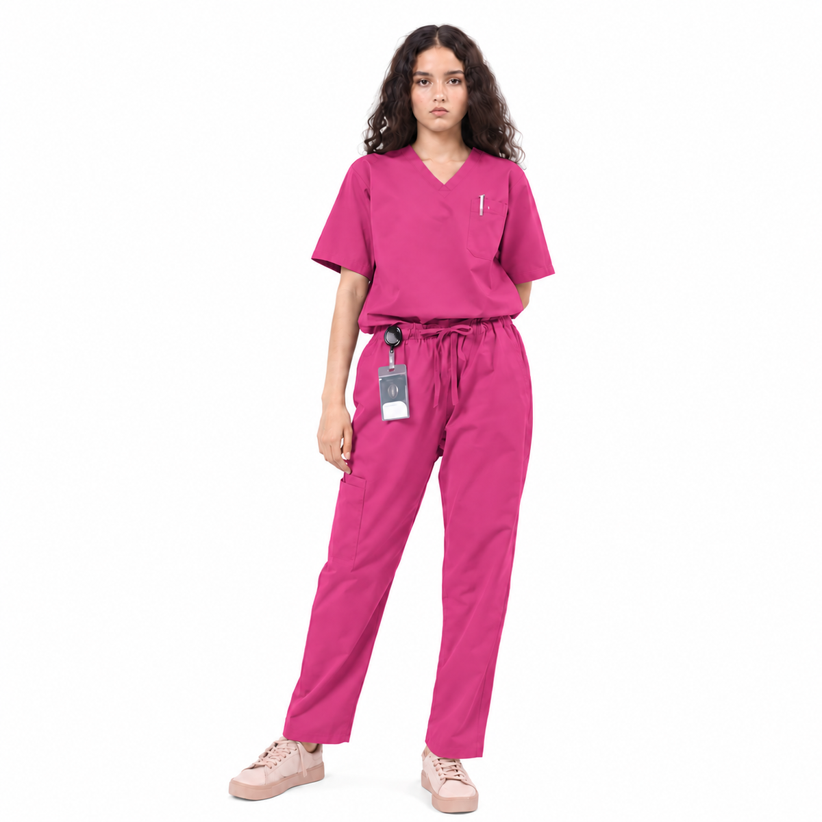 Women's Tri-Pocket Medical Scrub Set