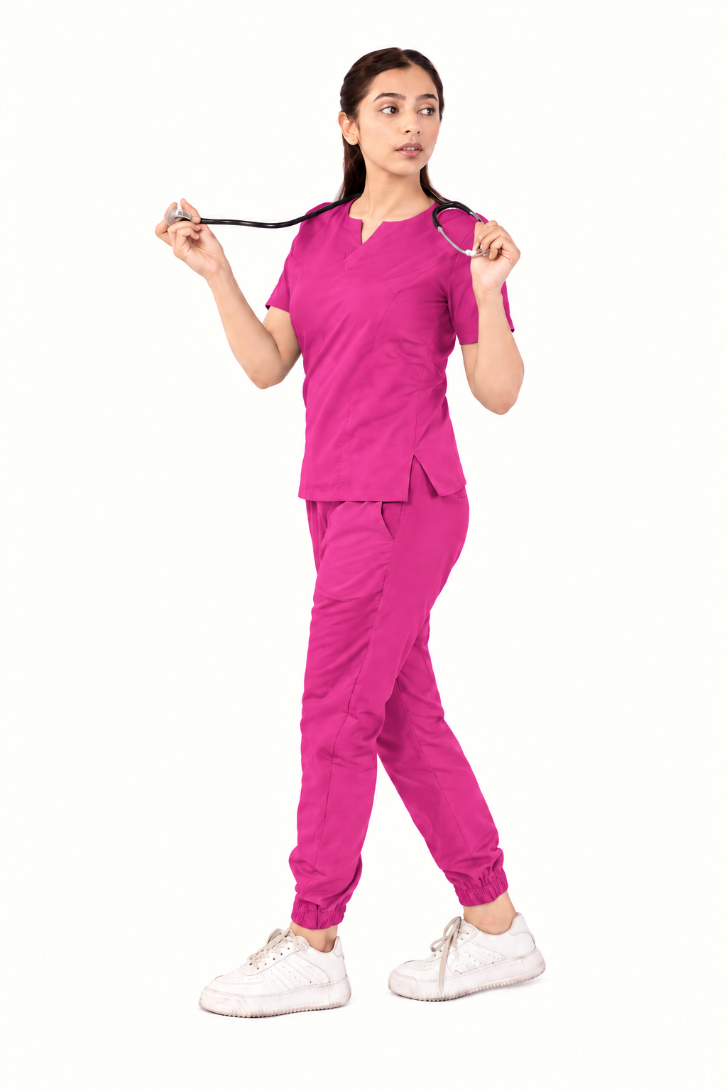 Round Neckline Scrub Set