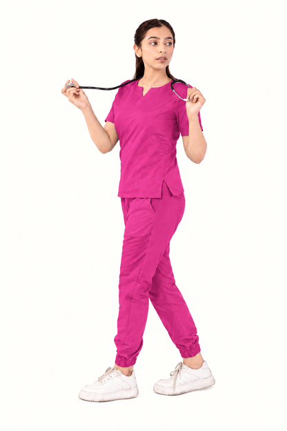 Round Neckline Scrub Set