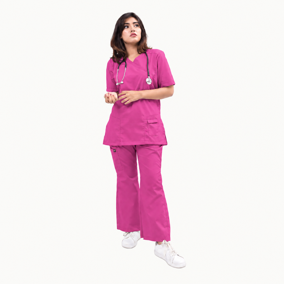 Female Kangroo Pocket Scrub Set